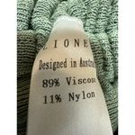 LIONESS  Green Knit Long Sleeve Ruched Tie Slim Mini Bodycon Sweater Dress Size S Photo 4