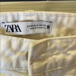 ZARA  Cream Straight Leg Jeans Photo 1