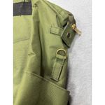 Living Traveling Share Green Canvas Backpack Bag Fold Over Top Zip Pockets Photo 7