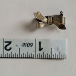 Dainty Tiny Vintage Silver Tone Bowtie Brooch Photo 3