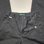 Ralph Lauren Lauren Active  Black Cotton Stretch Pants Zip Pockets Size 6 Photo 4