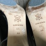 Nordstrom amalfi made in Italy leather square‎ toe 2” Heels Singleback Si… Black Size 6.5 Photo 6