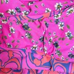 Maaji  Reversible One Piece Swimsuit Size Small Floral Psychedelic Pink Halter Photo 12