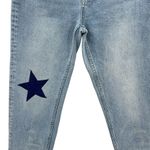 Unemployed‎ Denim Starry Night Jeans Medium Wash Navy Blue Stars Size 27 Photo 7