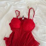 Rampage  Red Sexy Lace Hearts Valentines Day Lingerie Babydoll Photo 6