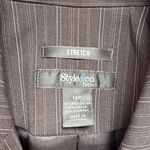 Style & Co . Black Pinstripe Women's Blazer, Size 14 Petite Photo 6