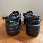 Free People NWOB Harper Platform Puffy Ankle Strap Sandal Leather Black Size 9.5 Photo 1