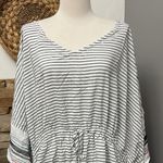 Cacique Swim by  Striped asymmetrical cover-up with Drawstring sz 26-28 Photo 1