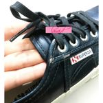 Superga 2750 Cotmetu Blue Metallic Sparkly Shiny Shimmery Low Top Shoes Sneakers Photo 5