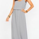 Show Me Your Mumu  Kendall Maxi Dress Soft Charcoal Crisp S NWT Photo 6