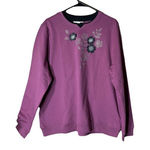 Breckenridge  Grandma‎ Flower Print Sweater Size XL Photo 0