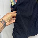 Free People  Mini Dress SP Fleur Du Jour Black Off Shoulder Embroidered Photo 5