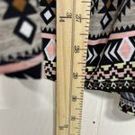 Sew In Love Pink and Brown Graphic Polo Blouse Size XL Photo 5