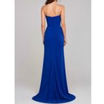 Jovani  Asymmetric Strapless Neck Gown 26166, Royal Blue, 4 (US) Photo 1