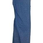 Vintage Denim Dress with Needlepoint Embroidery Maxi Teachercore Size M Photo 3