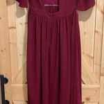 L'ATISTE Maroon Romper Dress Photo 2