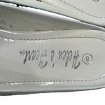 Helens Heart Wedge Sandal Womens 8 White Open Toe Sparkle Bling Crystal Bow Glam Photo 15