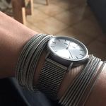 Boutique NEW 2 mm Platinum‎ Plated Stainless Steel 316L Stackable Guitar String Bracelets Photo 2