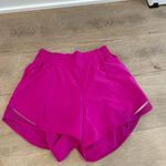 Lululemon  Hotty Hot High Rise Lined Short 4” in color Ripened Rasberry Photo 1