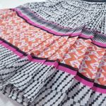 Halogen Printed Multicolor Pleated Fit & Flare Dress Sleeveless Photo 9