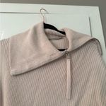 All Saints Cream Side Zipper Detail Cableknit Sweater Photo 4