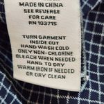 Nanette Lepore  Navy Plaid Pull-on Cropped Pants Size Small Preppy Navy Pants Photo 8