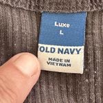 Old Navy Luxe Jersey Knit Tank Top Ribbed Dark Gray Women's Size L Sleeveless Photo 7