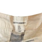 Artisan NY  shorts blue white striped size 4 linen blend pockets Photo 1