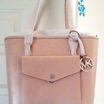 Michael Kors New! Jet Set Pocket Saffiano Leather Tote Bag Handbag Ballet Pink Photo 1