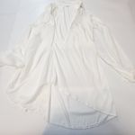 superdown  Sophie Draped Mini Dress in White Satin Small Photo 8