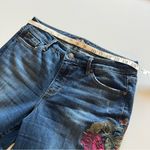 Nine West Gramercy Skinny floral embroidery bohemian Jeans, stretchy, size 8 Photo 1