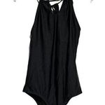 Venus Women's Sleeveless Open Back One-piece Swimsuit Black Size 10 Photo 0