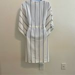 Striped White & Black Swim Cover Photo 2