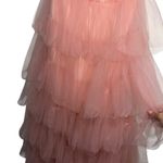 Lovers + Friends NEW NWT  Bobbit Strapless Tulle Maxi Gown In Blush Pink Photo 4