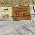 Levi's Levi’s 501 Shorts High Rise‎ Cutoffs Denim 100% Cotton Washed Lilac Size 32 Photo 7