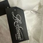 La Femme  - 28233 Plunging V-Neck Lace Sheath Dress Photo 8