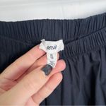 Aerie  • Poplin Tiered Maxi Skirt black cotton full ruffle midi pull on Photo 5