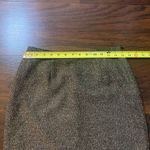 Michele brown tweed ruffle hem pencil skirt size 4 Photo 5