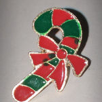 Candy Cane Christmas Holiday Y2K Retro Boho Scatter Pin Red Photo 0