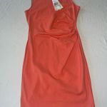 Kenneth Cole  Sleeveless Dress Coral-Orange-Size 6-Exposed Double Zipper-NWT Photo 8
