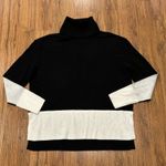 Summersalt  Sweater Womens Small Cashmere Fine Merino Wool Two Tone White Black Photo 1