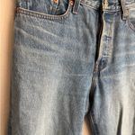 Levi's Levi’s Premium Mid Wash Blue Denim Wedgie Straight Leg Jeans Women 29 Distressed Photo 1