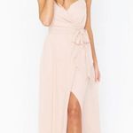 Show Me Your Mumu  Liz Maxi Bridesmaid Dress Dusty Blush Crisp Photo 1