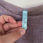 Loila Purple Ombre Lightweight Crew Neck Sweater Stretch Comfy Casual Fall Large Photo 1