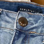 Aeropostale Medium Washed MidRise 3” Inseam Ripped Cuffed Hem Jean Short 2 Photo 4