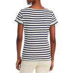 Maison Labiche NWT  Folies Bonjour Embroidered Navy Striped Tee T-Shirt Parisian Photo 1