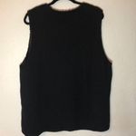 Adrianna Papell Jacket Sleeveless Snap Black Faux Fur Sweater Vest Coat 2X EUC Photo 12