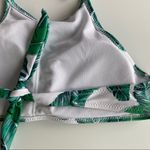 High Neck Halter Palm Print Bikini Top Size Small Photo 2