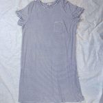 American Eagle  Black & White Striped T-shirt Dress Photo 0