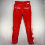 Adidas  Fiorucci Track Pants Red 3 Stripe Originals Tracksuit‎ Bottoms Womens M/M Photo 10